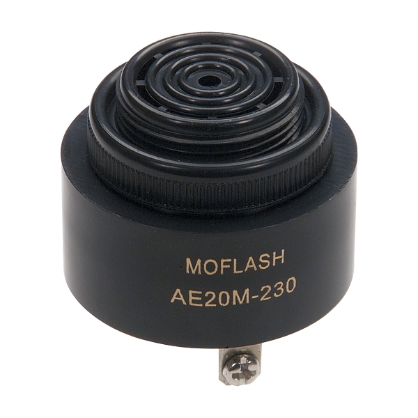 Moflash Buzzer Panel Mount 90dB 50 and 60Hz IP55 240V AC