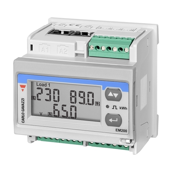 Carlo Gavazzi EM330 Energiemessgerät - 3-phasig LCD Display 72x72mm