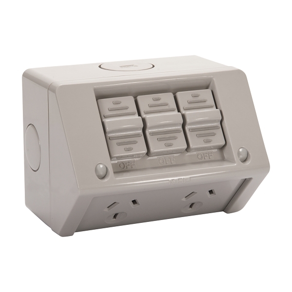 NLGPO10DX Surface Mount General Purpose Outlet Double 10A