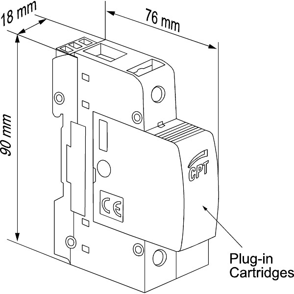 【新品同様】Leqtique MAR Vptp Cirprotec PSM Surge Protection Device Replacement Module L-N