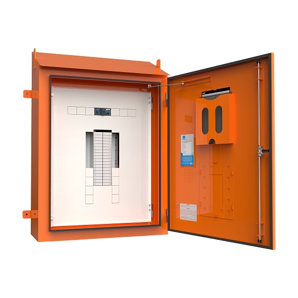 NHP Concept Tough Panelboard Size 2 1000mm DinT 36 Way Orange