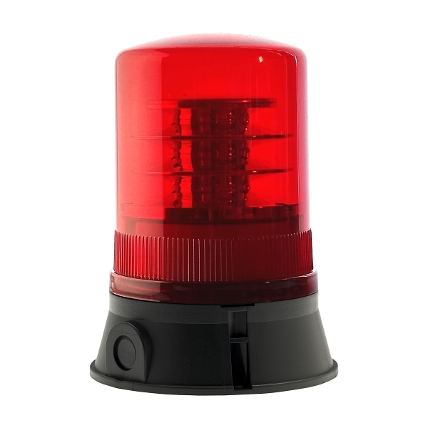 Moflash LED 400 Rotating Beacon 18 LEDS 80 to 120 RPM IP65 85 to 280V AC or DC Lens Red