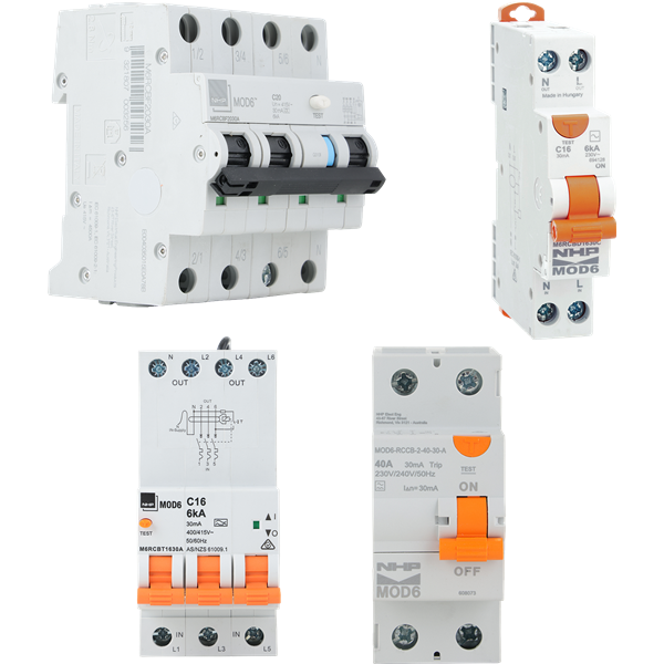 NHP MOD6 Residual Current Devices