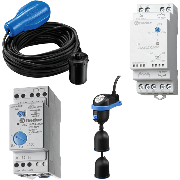 Finder Float Switches and Level Control Relays Stylized Photo