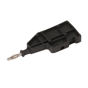 FLEXIBLE TEST PLUG ACC END TEST PLUG FOR 2.5mm TERM BLACK