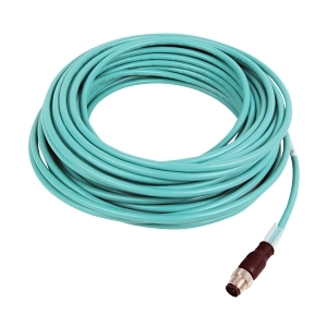 SHIELDED ENET-CBLE HFLEX-PUR 2-PAIR TEAL M12M-M12F 20M