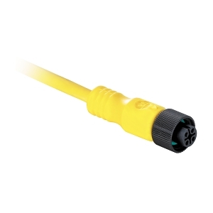CABLE PVC YELLOW 4PIN 22AWG DC-MICRO-M DC-MICRO-F 10M