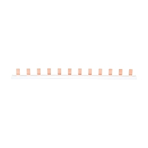BUSBAR COMB 12WAY PIN TYPE 90D 80A END-FED/130A CTR FED