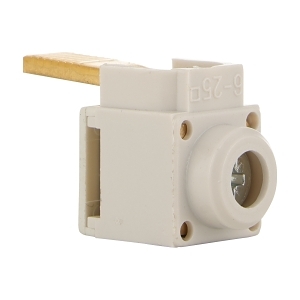 DIN-T TERMINAL INSULATED 90DEG 25mm PIN