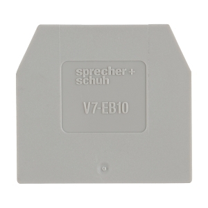 END PLATE FOR V7W6/W10/W16S GREY