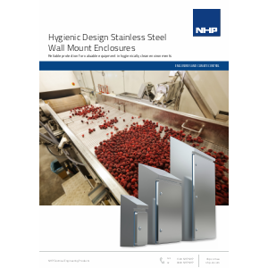 nVent HOFFMAN Hygiene Design Stainless Steel Wall Mount Enclosures Brochure