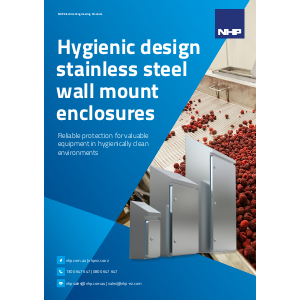 nVent HOFFMAN Hygienic Design Stainless Steel Wall Mount Enclosures Brochure