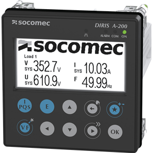 Socomec DIRIS A200 Quick Connect Multifunction Meters and Power Analysers