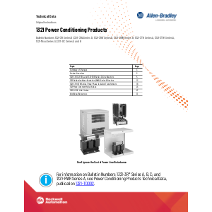 Allen Bradley 1321 Reactors Technical Catalogue