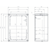 PC382818G Terminal Box Dimensional Diagram