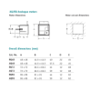 RQ72EAAC20A Analogue Meter Dimensional Diagram